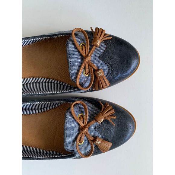 Sperry Gray Denim and Navy Tassel Flats - Picture 6 of 6